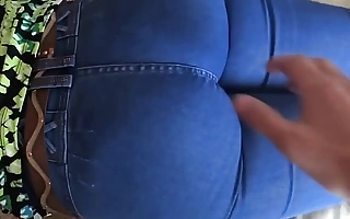 Stepson Enjoys 58yo Latina Mom, Big Nuisance In Jean, Blowjob, Have a passion and Cumshot On Hairy Pussy