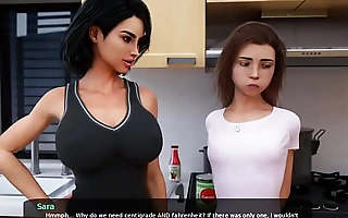 Milfy City step sis and step mom fuck in the kitchen