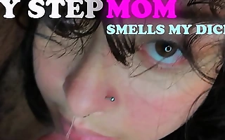 My stepmom is so hotty, she loves smell my dick