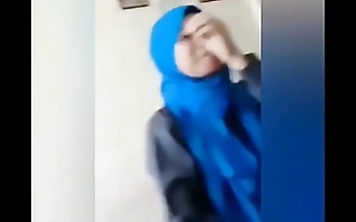 Indonesian Porn Hijab Blow job Tangle up