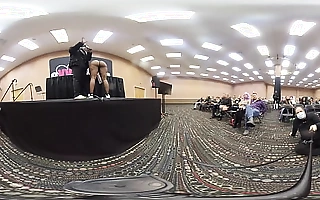 Highlights from a Nabob Heffs spanking mishmash at EXXXotica NJ 2021 in 360 largeness VR.