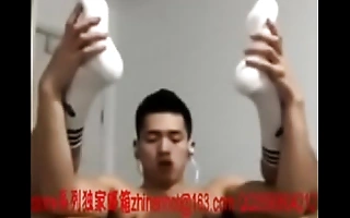 Asian dear boy cum exceeding web camera