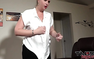 Bbw milf blackmailed coupled with fucked by lam out of here friends son