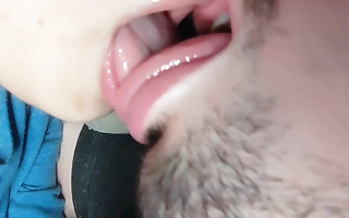 Saliva French Tongue Kissing With My Cute Gf - Put in order All over Wild Hd 4k