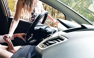 Public Dick Flash In Car. Comely Stranger Girl Caught Me Jerking Off In Public And Helped Me. . 1