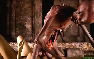Graveyard's horny protagonist monster porn horrors 3d