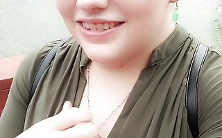 Bazaar bbw mummy flashes cute compacted tits chubby nipples in default