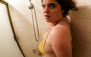 Stepmom shares a shower to stepson