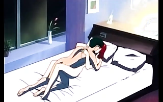 Astounding manga sex scene in bed