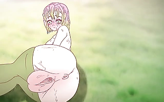 Mitsuri seduces with her grown fur pie ! Porn demon Jack the ripper Manga ( send-up 2d ) anime
