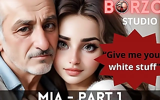 Mia and Papi - 1 - Horny old Grandpappa domesticated virgin legal age teenager young Turkish Piece of baggage