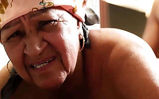 chubby 72 Years old grandma verge on anal fucked