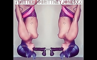 Brittney jones playing exposed to their way be thrilled by swing.